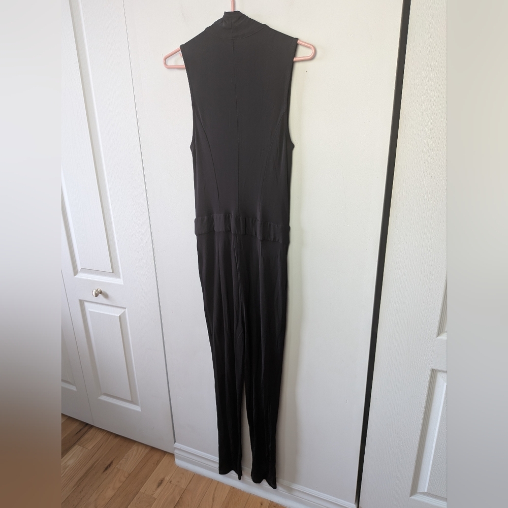 GANNI Marilyn Black Romper Sleeveless Size XS elegant Formal V Neck Feminine - Picture 12 of 16